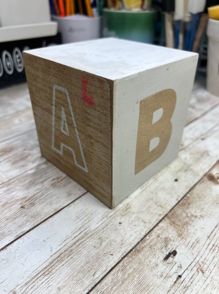 DIY Valentines Rustic Block Candle Holder