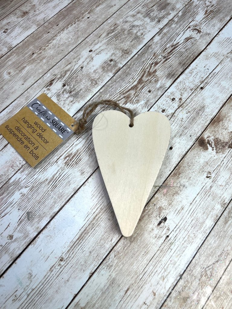 Dollar Tree Heart Christmas Ornament