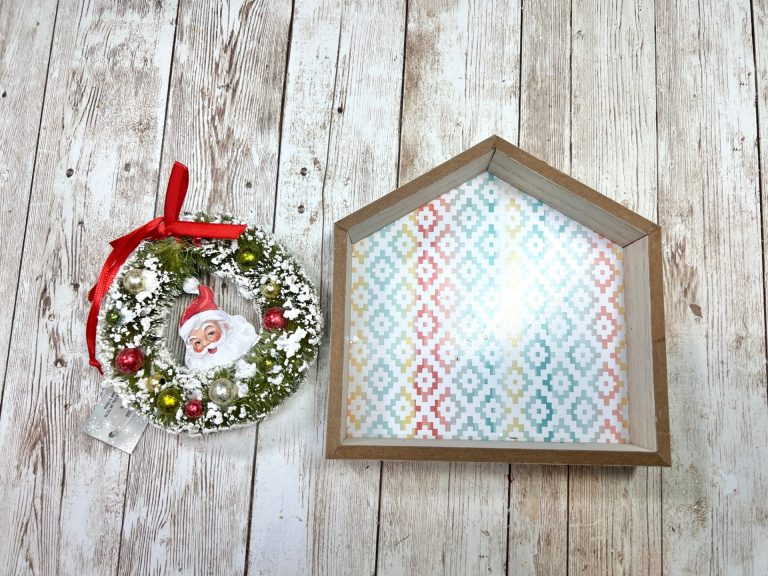 Dollar Tree Vintage Style Santa House