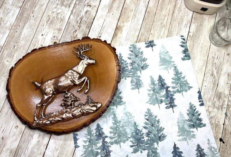 Thrifted Deer Sign Makeover