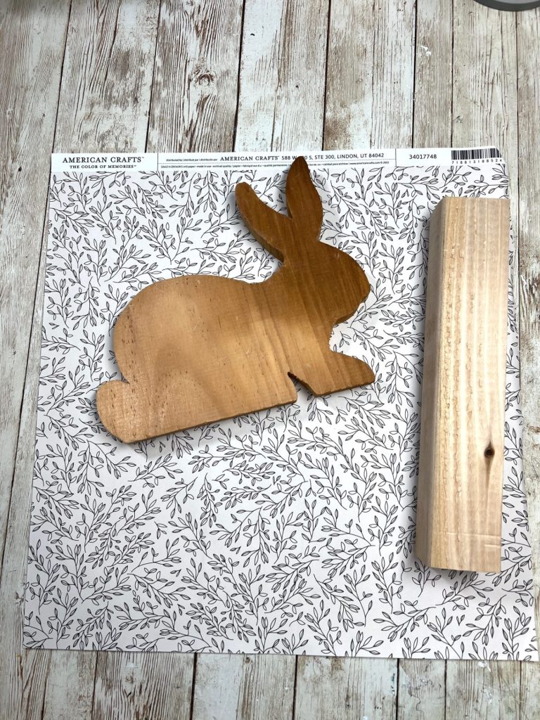 Thrifted Bunny Shelf Sitter