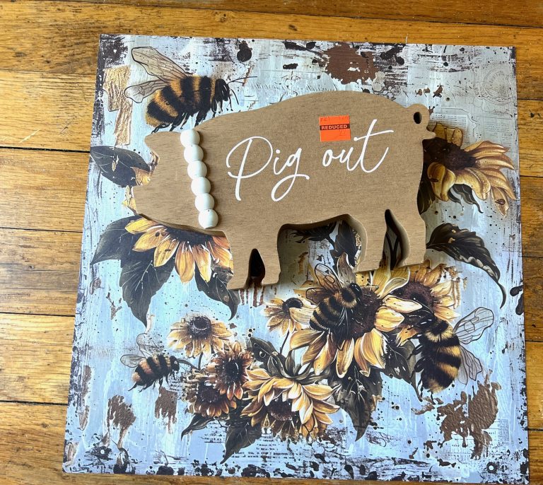 DIY Sunflower Pig