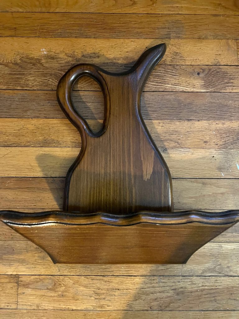 Thrifted Wall Pitcher Planter