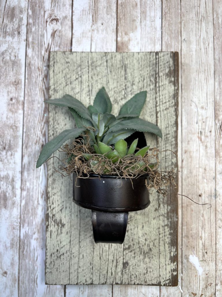 DIY Thrifted Rustic Succulent Hanger
