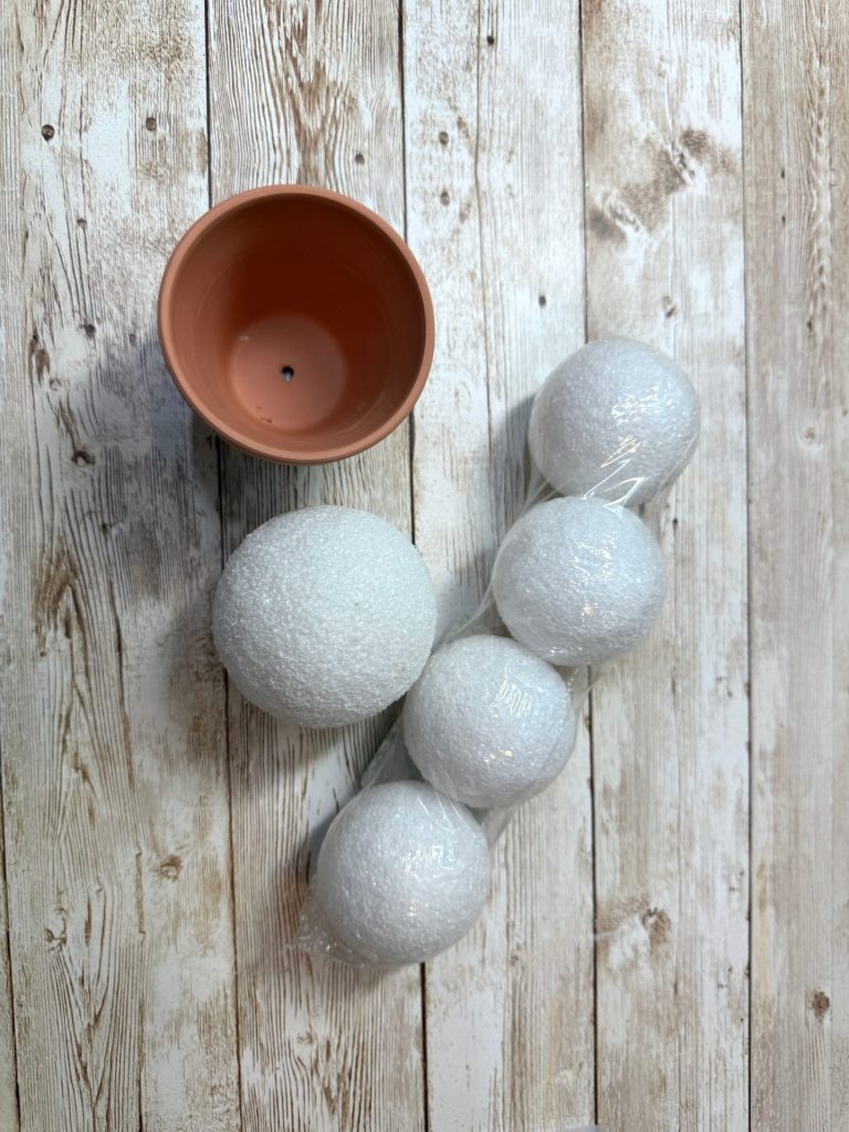 DIY Potted Snowman