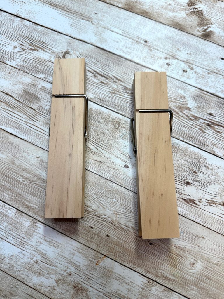 DIY Dollar Tree Snowman And Gingerbread Giant Clothespins